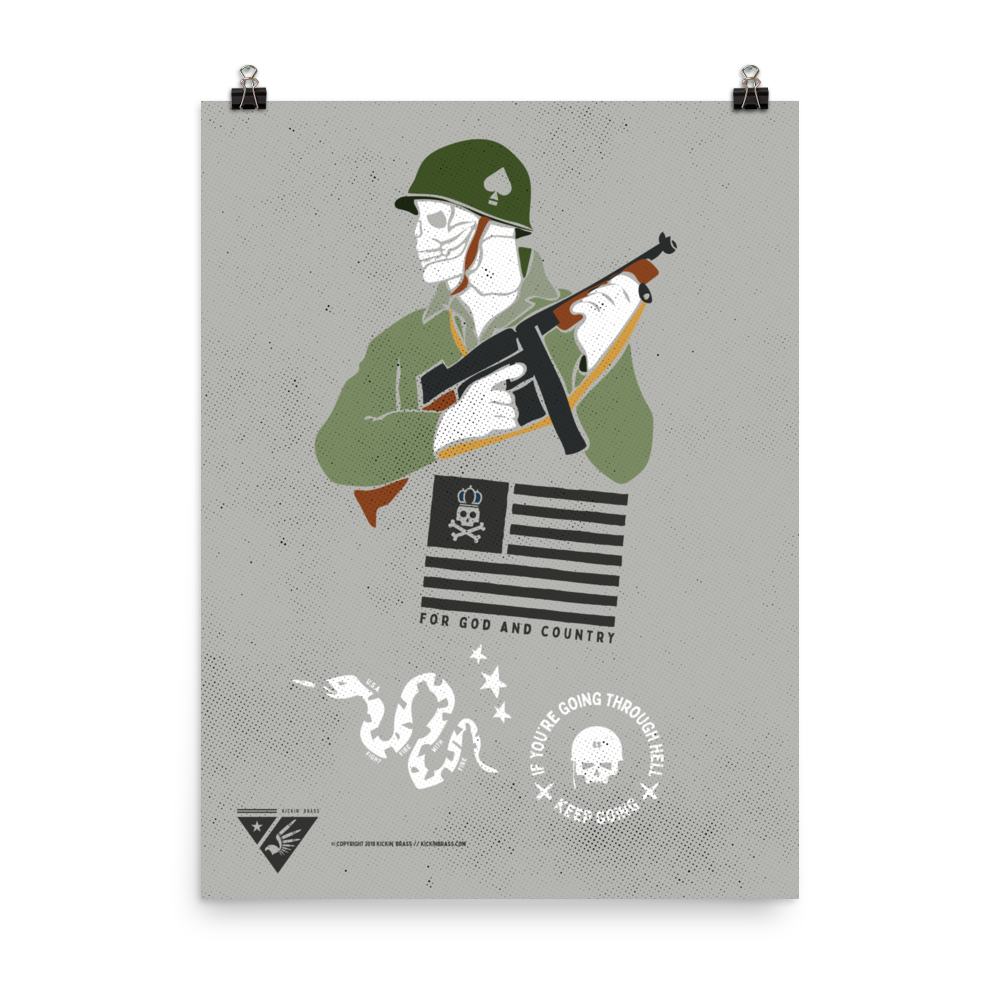 18"x24" Tribute To Veterans Poster