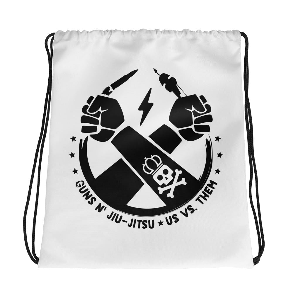 Guns N' Jiu-Jitsu Drawstring bag