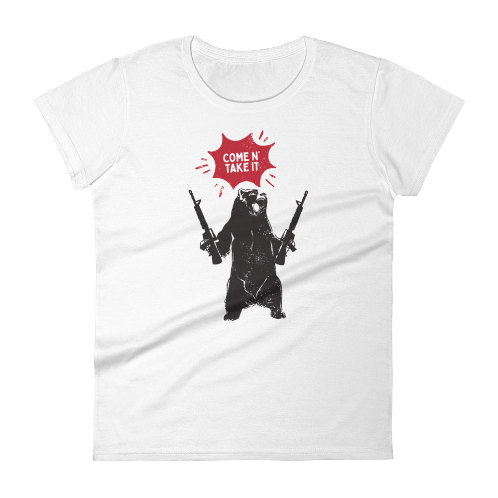 Come N' Take It - Bear - Women's Short Sleeve T-Shirt