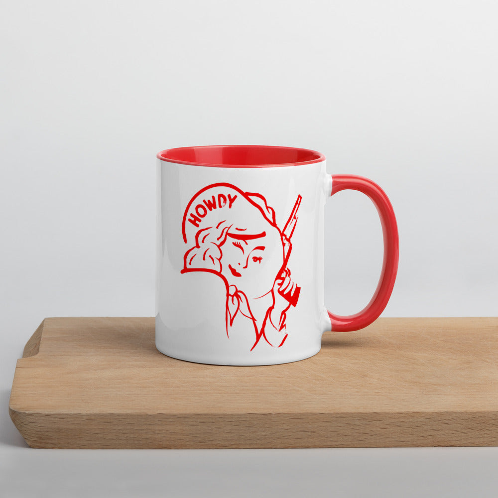 Cowgirl Mug with Color Inside