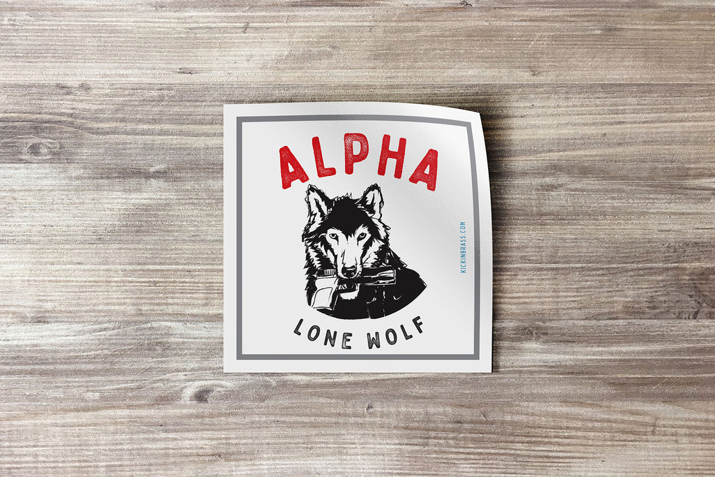 Lone Wolf 3x3 Sticker