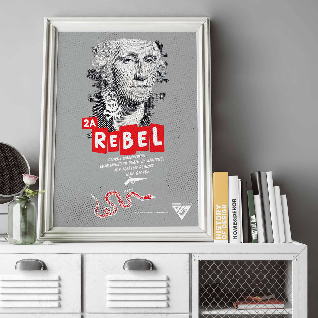 18"x24" 2A Rebel, General George Washington Poster