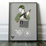 18"x24" Tribute To Veterans Poster