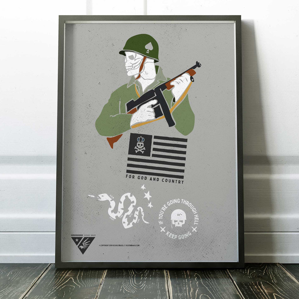 18"x24" Tribute To Veterans Poster