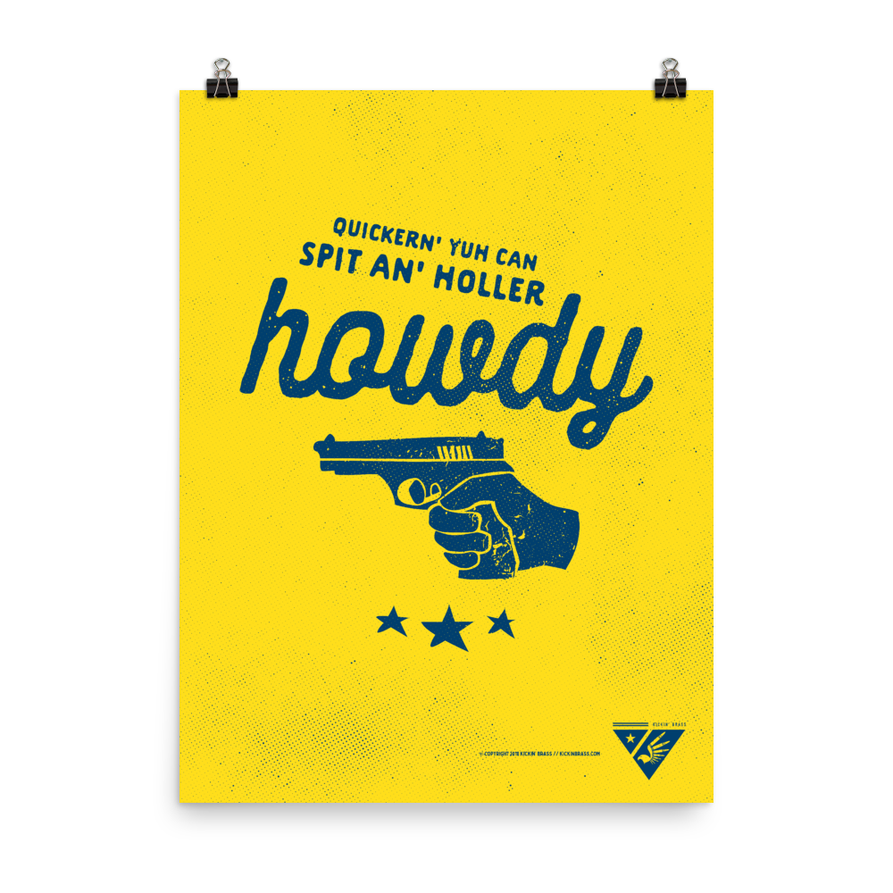 18"x24" Howdy Poster