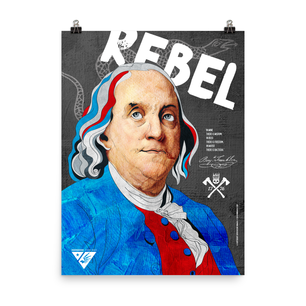18"x24" Benjamin Franklin Poster