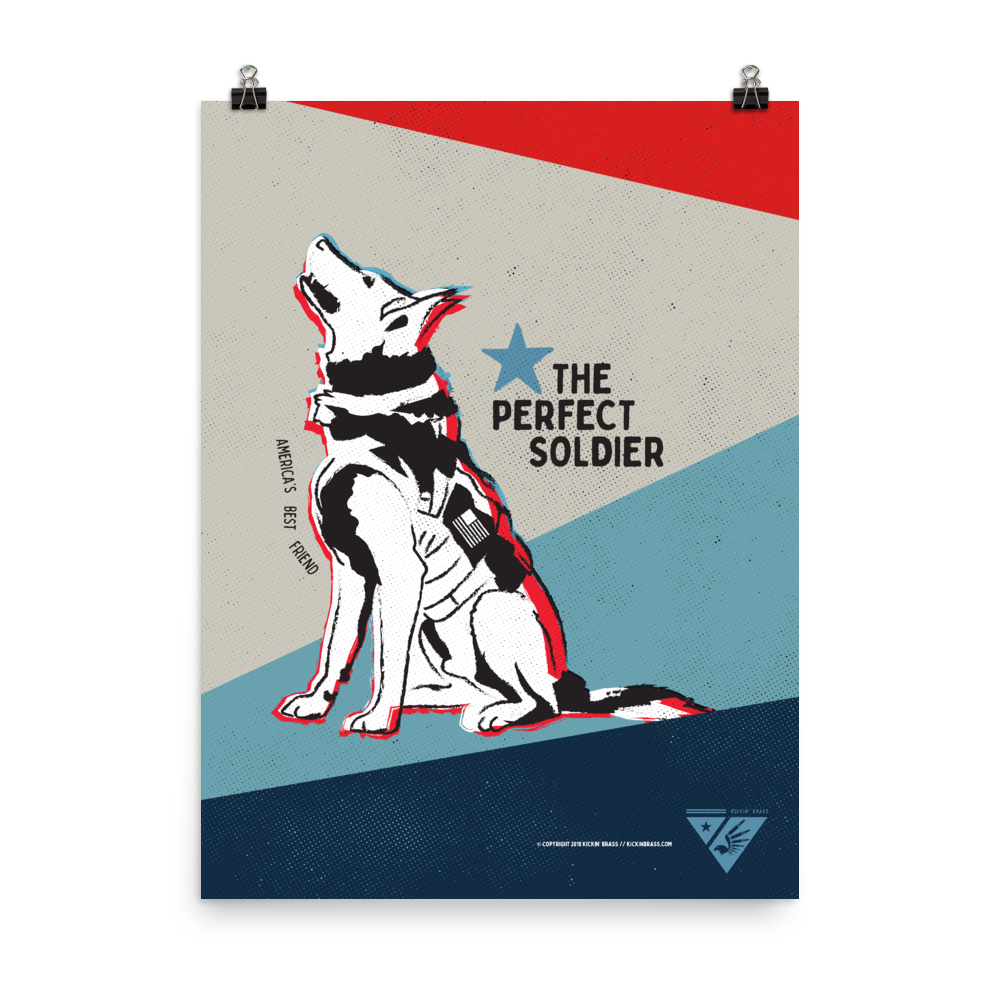 18"x24" Military Dog Poster