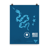 18"x24" Militia Snake Poster