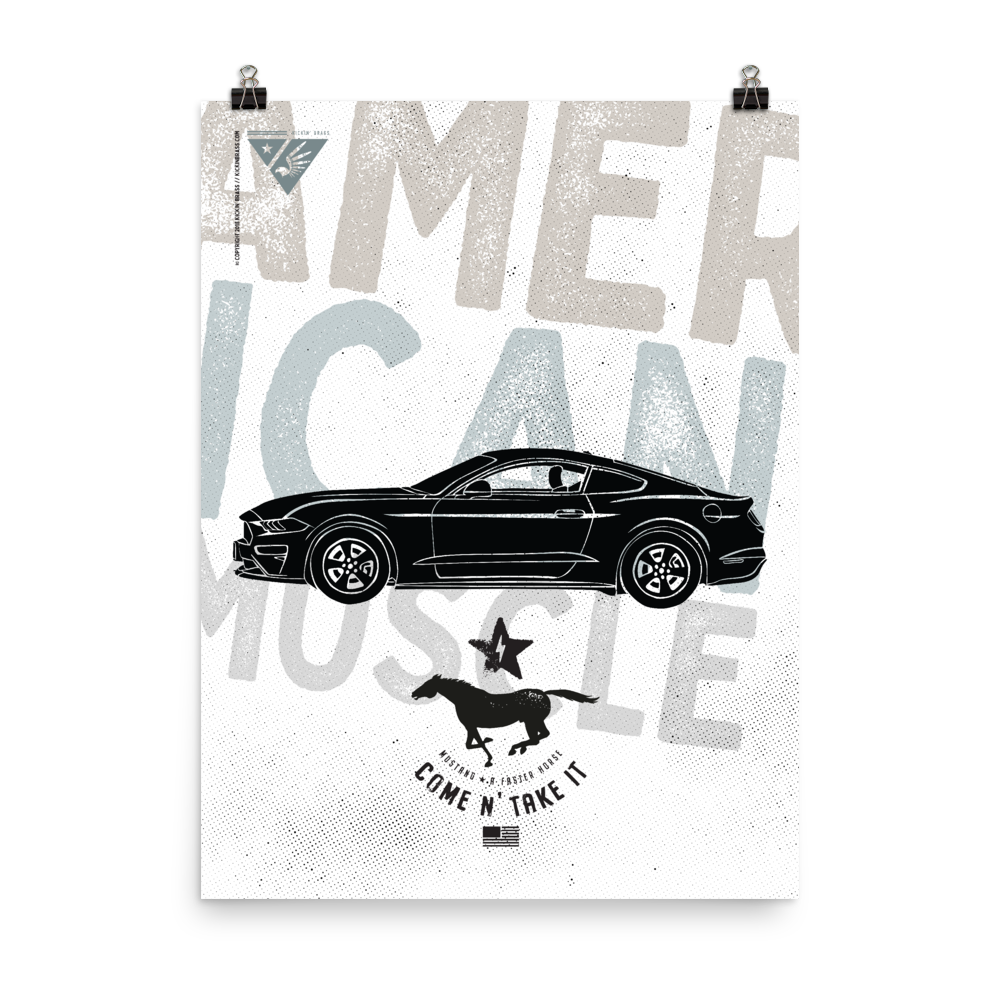 18"x24" Mustang Poster