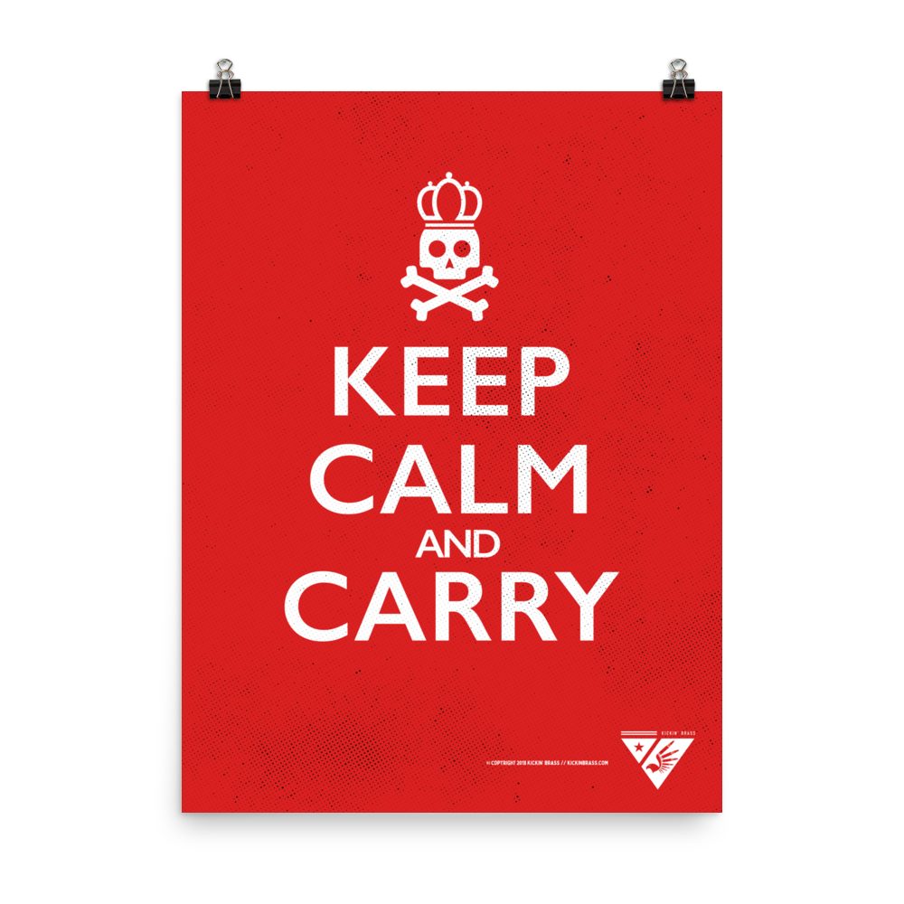 18"x24" Keep Calm and Carry Poster