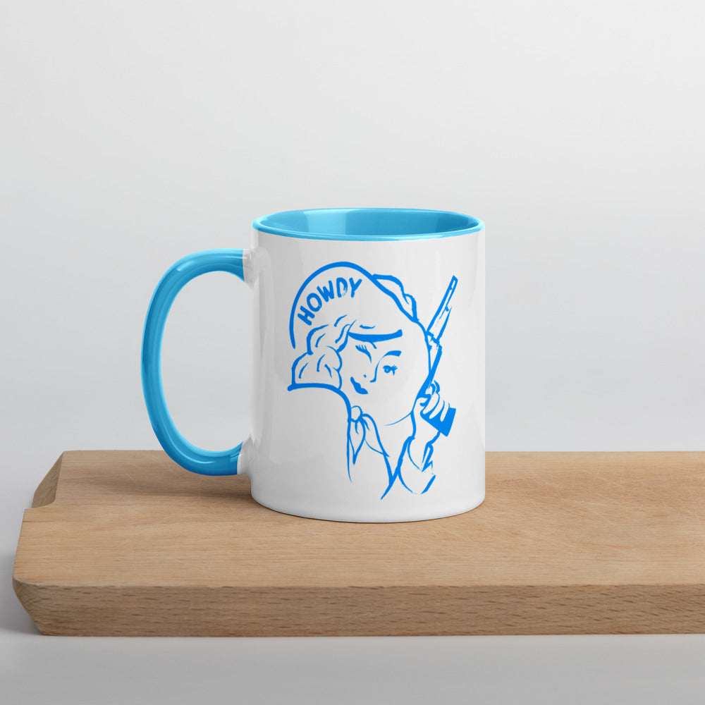 Cowgirl Mug with Color Inside