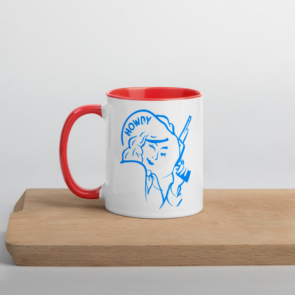 Cowgirl Mug with Color Inside
