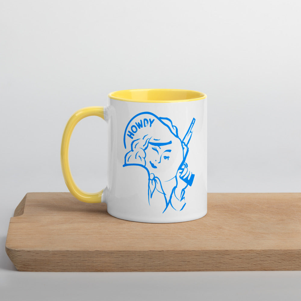 Cowgirl Mug with Color Inside